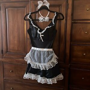 Vintage French Maid Costume